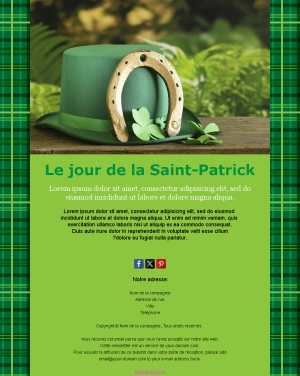 Emails Festifs Irlandais