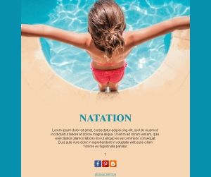 Salutations au bord de la piscine