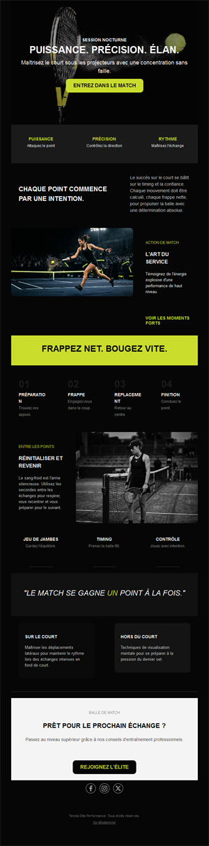 Exciting Tennis Match Templates
