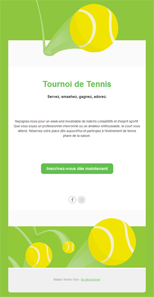 Exciting Tennis Match Templates