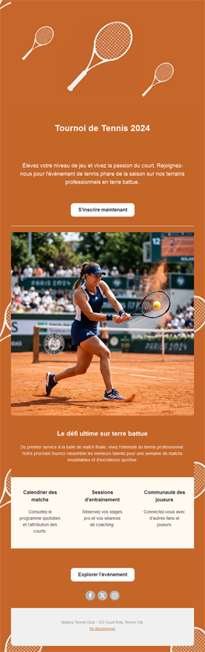 Exciting Tennis Match Templates