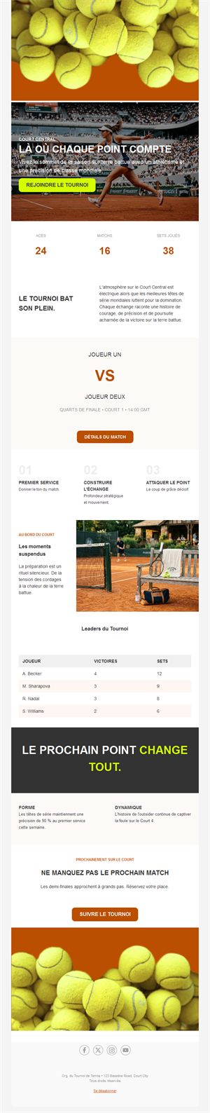 Exciting Tennis Match Templates