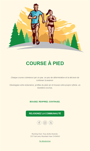 Energizing Running Event Templates