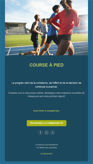 Energizing Running Event Templates
