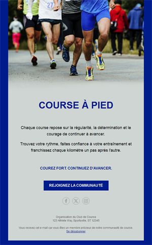 Energizing Running Event Templates