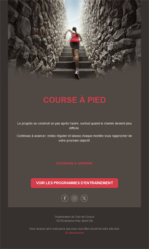Energizing Running Event Templates