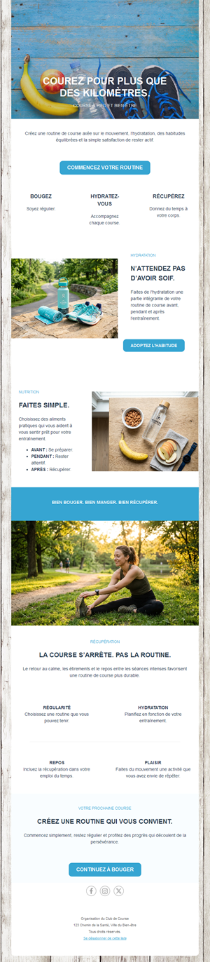 Energizing Running Event Templates