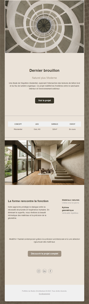 Elegant Architecture Email Templates