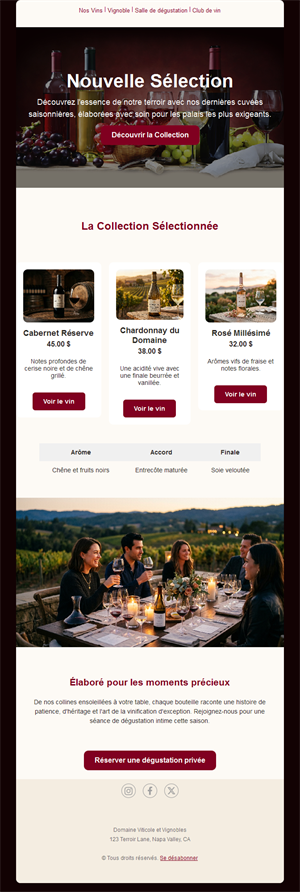 Vineyard Email Designs