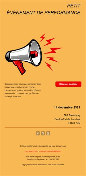 Event Invitation Email Template for Customers