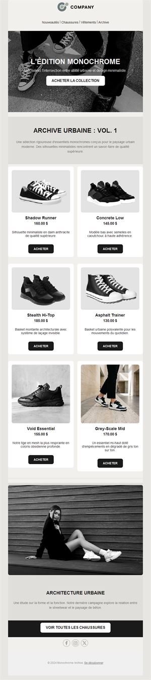 Fashion Email Template – New Collection