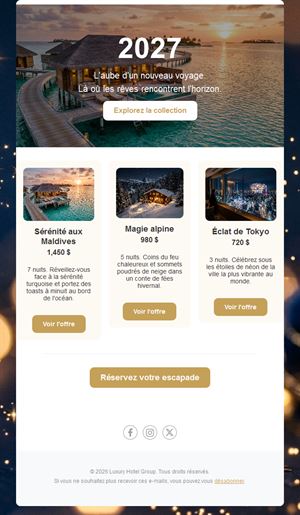 New Year 2027 Getaways