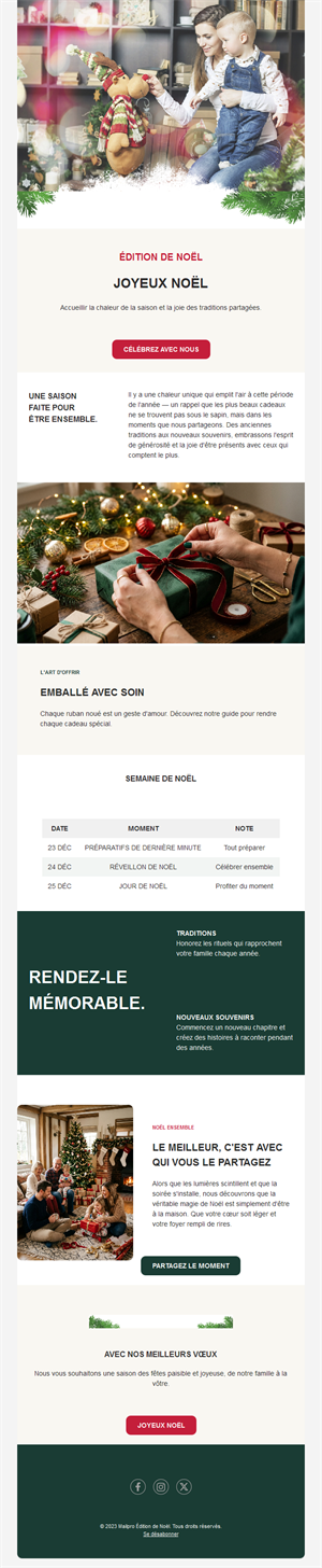 Holiday Email Designs
