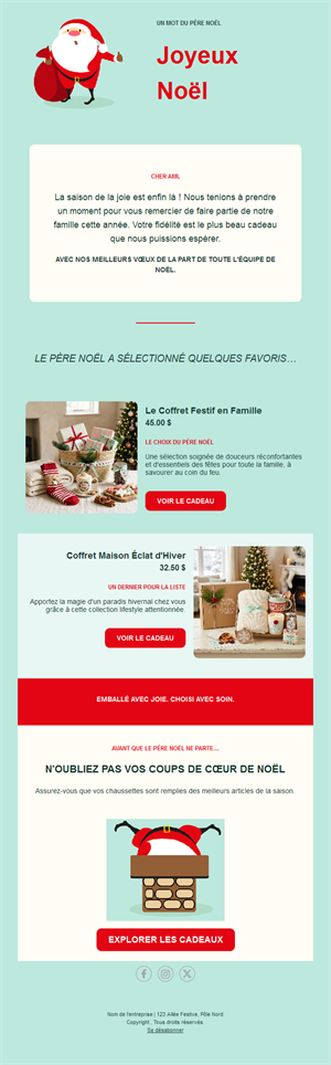 Warm Holiday Email Templates