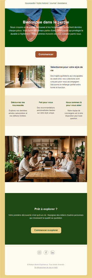 Welcome Email Newsletter