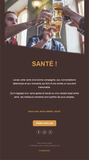Happy Hour Bar Email Templates