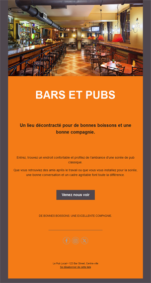 Pub Event Email Templates