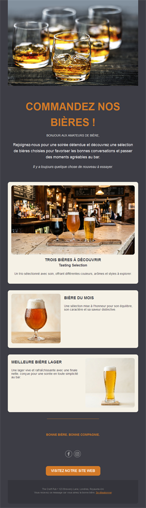 Bar Favorites Email Layouts