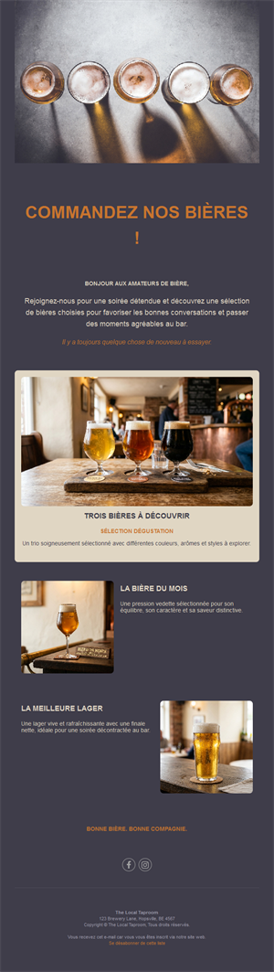 Drink Promo Email Layouts