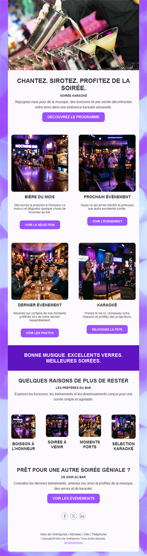 Happy Hour Email Layouts