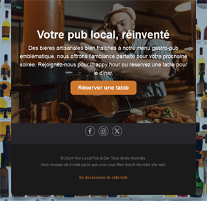 Nightlife Bar Email Layouts