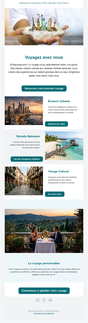 Travel Update Emails