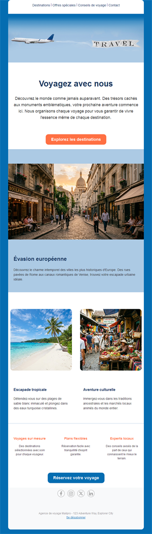 Destination Email Templates