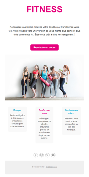 Workout Email Alerts