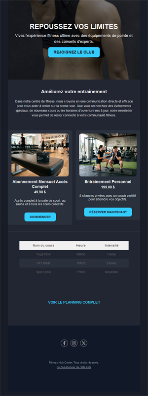 Health & Fitness Emails