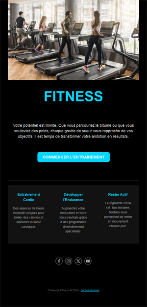 Fitness Newsletter Emails