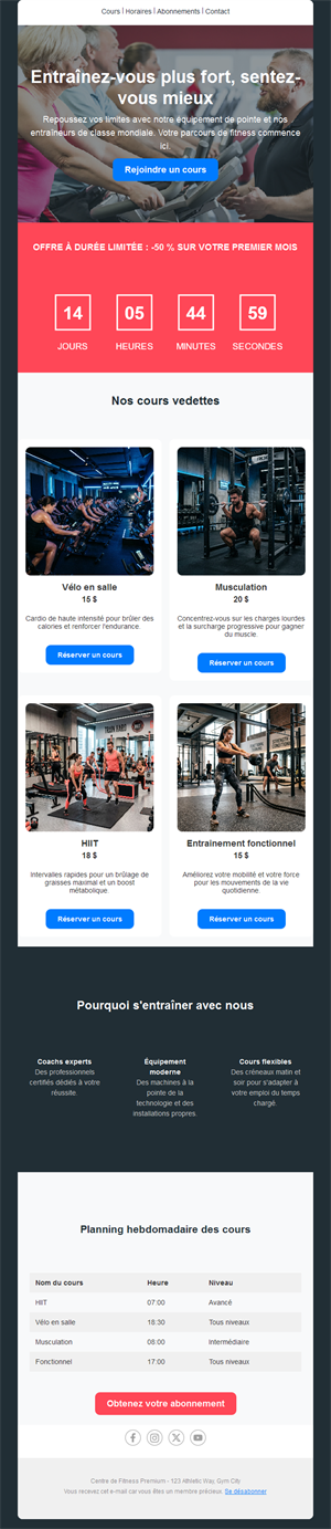 Training Email Alerts
