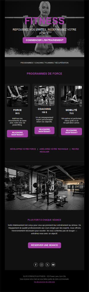 Fitness Motivation Emails