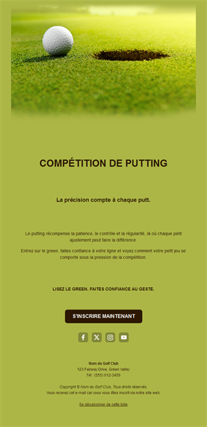 Golf Score Update Emails