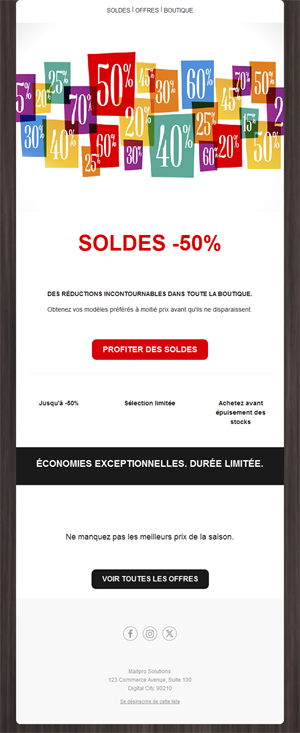 Discount Email Alerts