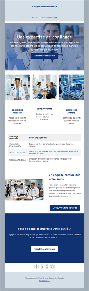 Medical Reminder Email Layouts