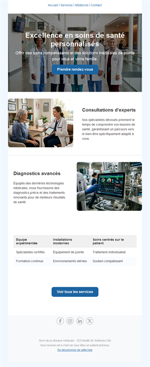 Health Clinic Email Templates