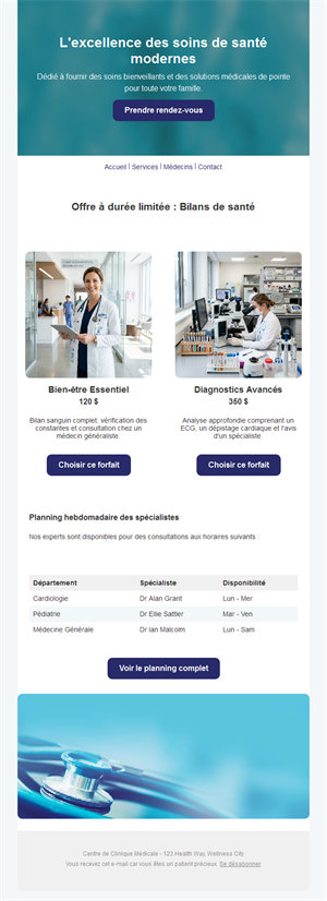 Health Tips Email Layout