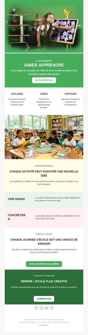 Educational Email Updates