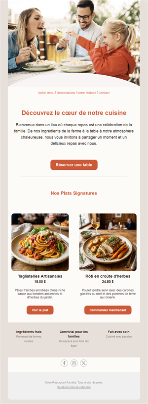 Restaurant Email News