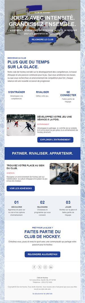 Ice Rink Email News