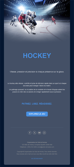 Live Hockey Email News