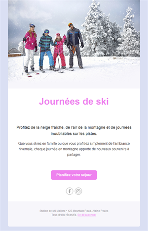 Ski Resort Newsletter
