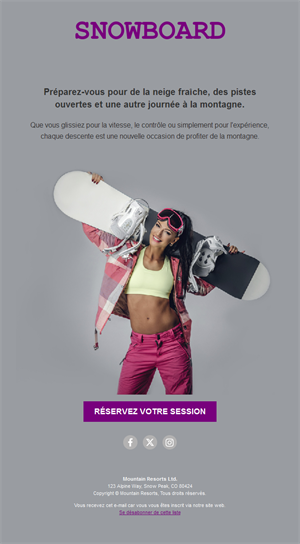 Winter Sports Template