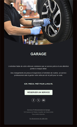 Auto Service Business Email