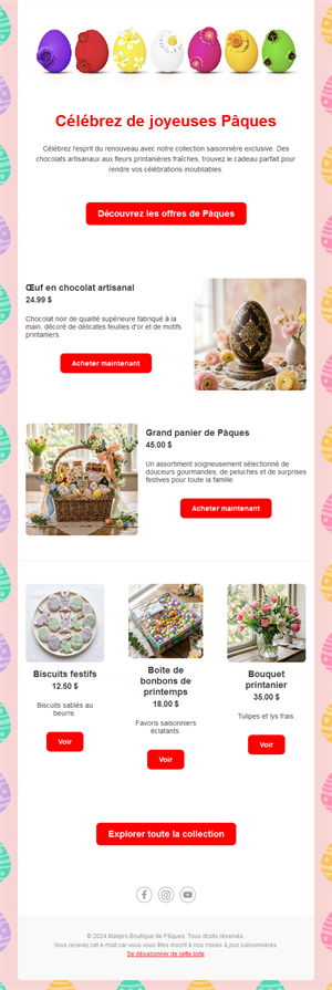 Holiday Spring Emails