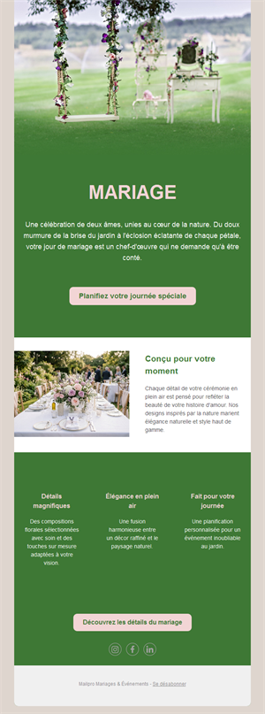 Wedding Celebration Emails