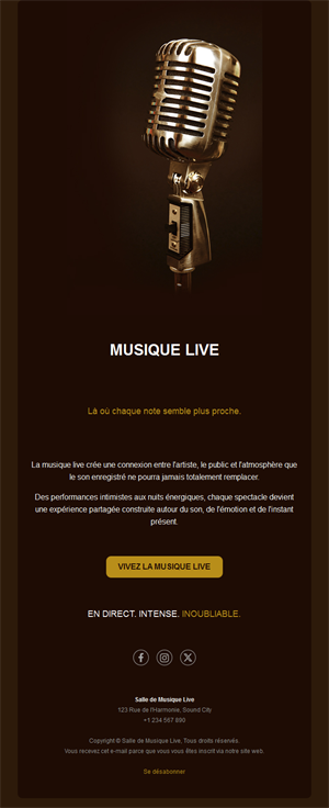 Music Event Templates